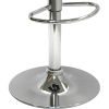 Modern Air-Lift Adjustable Bar Stools with Black PVC Seat