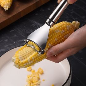 1pc Stainless Steel Corn Stripper Corns Threshing Device Easy Peeling Corn Kerneler Peeler Fruit & Vegetable Tools/Corns Strippe
